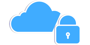 Secured Cloud Icon